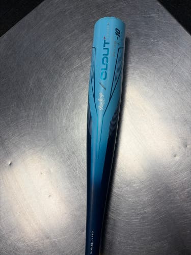 2024 Rawlings Clout Alloy USSSA Certified Bat (-10) 20 oz 30" (Used)