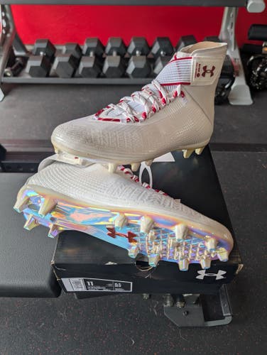 M 11.0 (W 12.0) Under Armour Highlight MC - White (New)