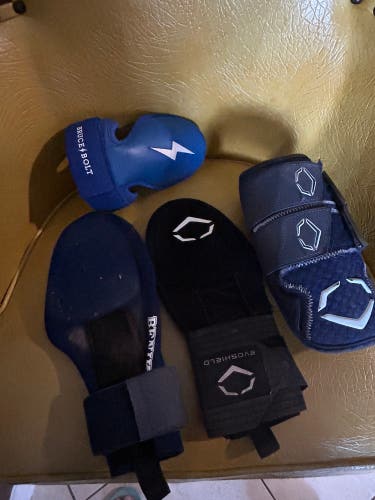 All 1 EvoShield Elbow Protection, sliding pads and Bruce bolt hand protection (Used)