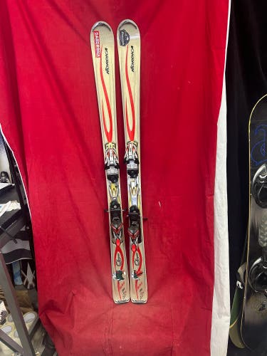 Nordica Olympia victory all mountain 154cm skis, twincam 30 binding range: 276-370mm, 74 center, R12