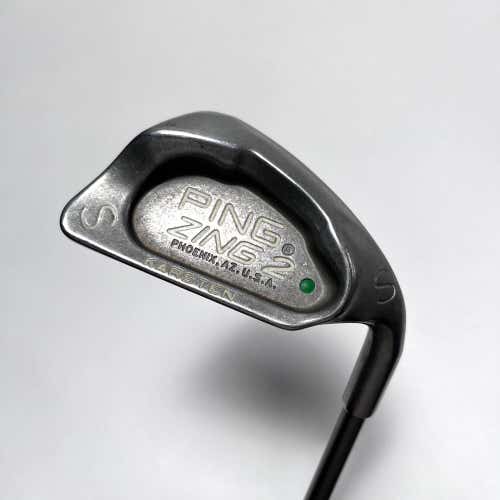 Ping Zing 2 Sand Wedge SW Green Dot 2* Up TFC 100 I 100g Stiff Graphite Mens RH