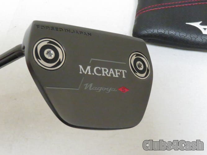 Mizuno M Craft Nagoya S Putter Slant Neck KBS Black 35" +Cover LEFT LH