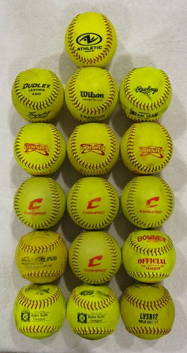 Softball 16 pack 12" (Used)