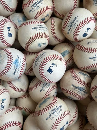 50 MLB BASEBALLS (Used) Like New