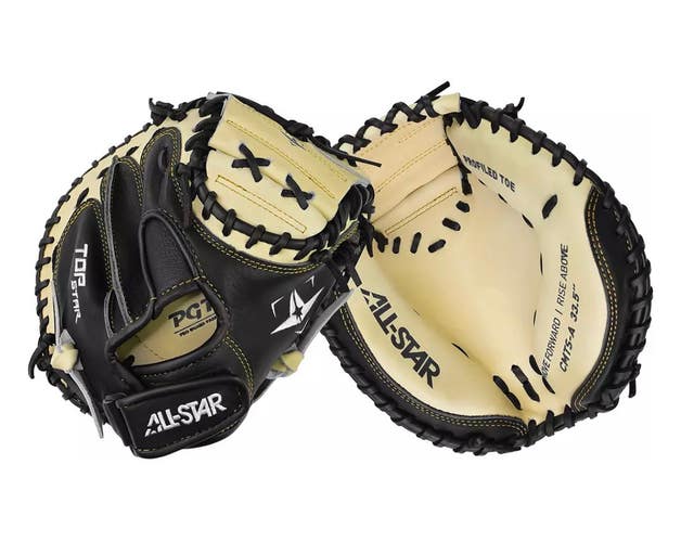 New ALL-STAR 33.5IN LHT ADULT CATCHER MITT TOP STAR SERIES 11834-ASTCM-TS-A-LHT-BKT