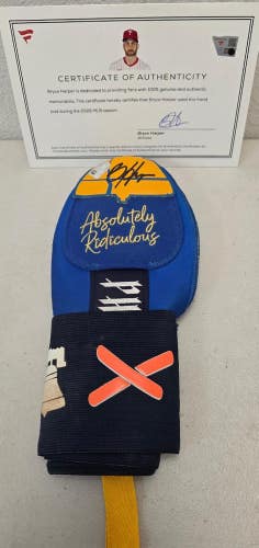 Phillies BRYCE HARPER Signed Game Used PHILLY Sliding Mitt 2026 Season FANATICS