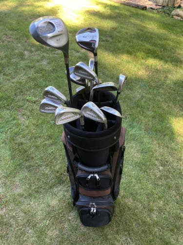 Mens Complete Golf Club Set & Bag, Tommy Armour, Adams & More, Good Condition