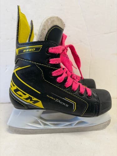Black/Yellow CCM Super Tacks 9350 Hockey Skates Regular Width 13 (Used)