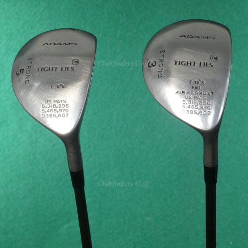Adams Golf Tight Lies 13 3 & 19 5 Woods Factory Graphite Firm SET OF 2