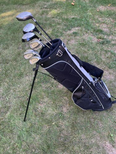 Mens Complete Golf Club Set & Bag, Top Flite & Dunlop, Good Condition