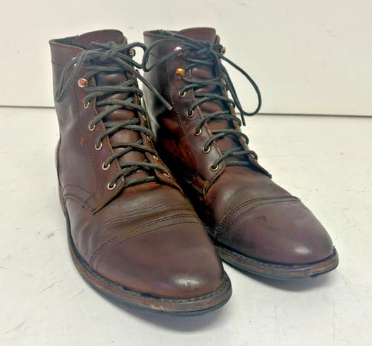 Thursday Boot Company The Captain Brown Leather Cap Toe Boots US 13 GREAT