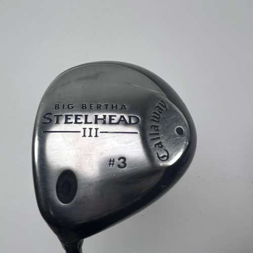 LEFTY Callaway Steelhead III 3 Fairway Wood 15* System III Senior LH