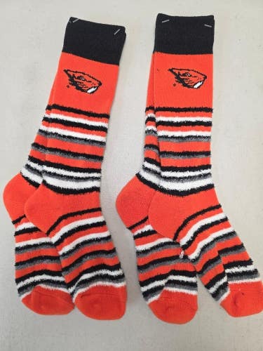 ST2 Mens NCAA OREGON STATE BEAVERS Crew Socks Lot of 2 Pair MEDIUM New