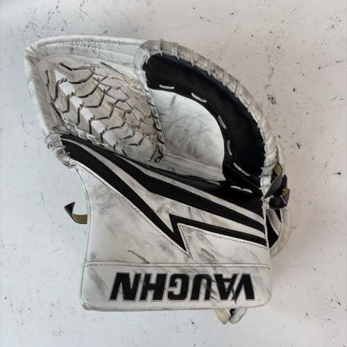 Vaughn Velocity V9 Hockey Goalie Glove, Left Hand Catch, White/Black, Jr Size