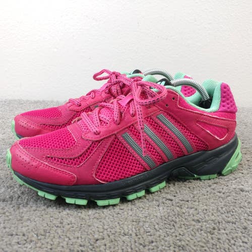 Adidas Duramo 5 TR Womens Size 6.5 Running Shoes Low Top Sneakers Pink Green