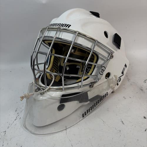 Warrior Ritual RF1 Pro Hockey Goalie Helmet, White, Junior One Size