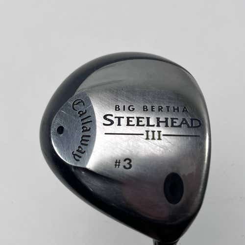 Callaway Steelhead III 3 Fairway Wood 15* System III Firm Graphite Mens RH