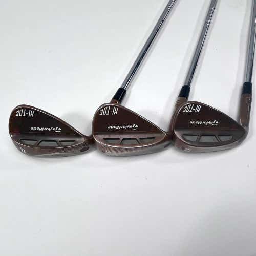 LEFTY TaylorMade Milled Grind HI-TOE Wedge Set 52* 9 | 56* 10 | 60* KBS Stiff LH