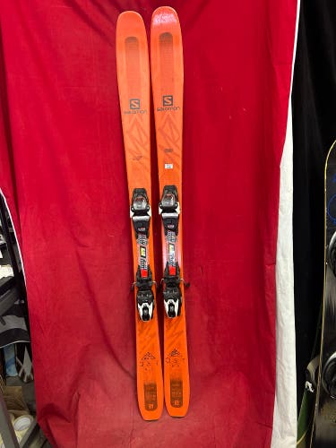 Salomon QST 85 all mountain 161cm skis, marker FDT10 binding range:260-380mm, 85 center, R16