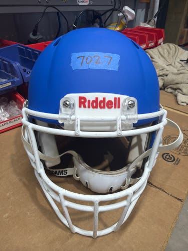 USED RIDDELL SPEED ICON ADULT HELMET - MEDIUM - FLAT ROYAL BLUE