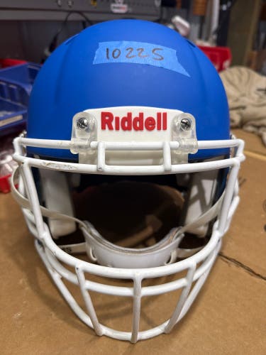 USED RIDDELL SPEED ICON ADULT HELMET - MEDIUM - FLAT ROYAL BLUE