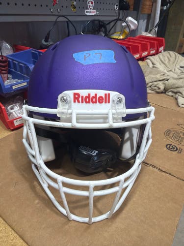 USED RIDDELL SPEED ICON ADULT HELMET - SMALL - FLAT METALLIC PURPLE