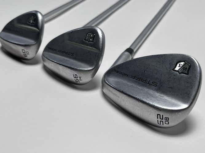 Wilson Staff Model Wedge Set 52* 8 56* 14 60* 10 TT DG S300 120g Stiff Steel RH