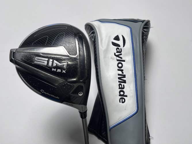 TaylorMade SIM MAX Driver 10.5* Aldila Ascent Red 60g Stiff Graphite Mens RH HC