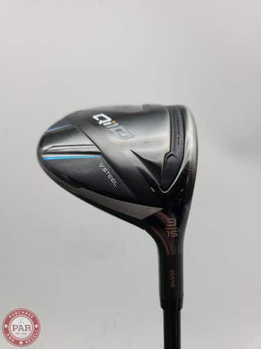 2024 TAYLORMADE QI10 3 WOOD 15* STIFF HZRDUS GEN 4 SILVER 60G +HC GOOD