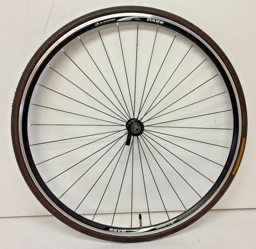 Alexrims DA22 32-Radial Spoke Black Aluminum 700C Front Wheel Felt Hub +Tire
