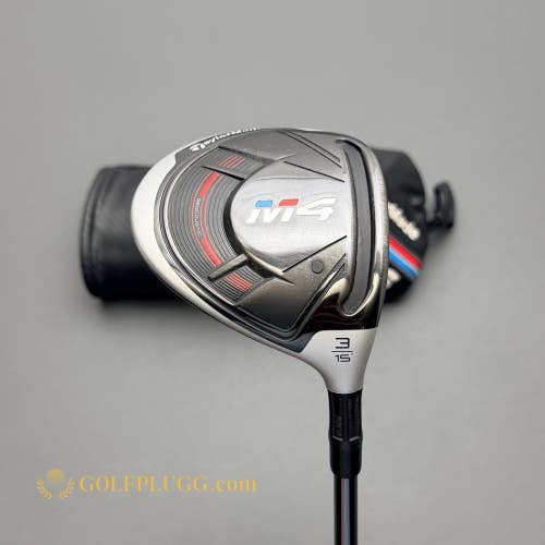 3 Wood- Taylormade M4 w/ Headcover / Oban Kiyoshi, Extra Stiff (3516)