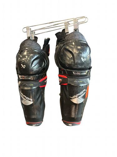 Used Bauer VAPOR FLY 40 Intermediate Shin Guards Black 13" 11682-S000139844