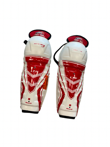Used HOCKEY SHIN GUARDS Junior Shin Guards White 10" 11682-S000139629