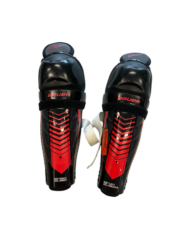 Used Bauer BAUER SHIN GUARDS Junior Shin Guards Black 10" 11682-S000139630