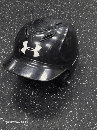 Used Under Armour UA YOUTH BASEBALL HELMET Batting Helmet No Mask Black XS 11849-S000044621