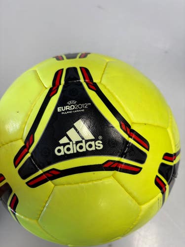 Used Adidas EURO 2012 All Size Soccer Ball Yellow 5 11860-C000316293