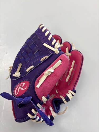 Used Rawlings HIGHLIGHT SERIES BB/SB Glove RH Throw Pink 10" 11860-C000316281