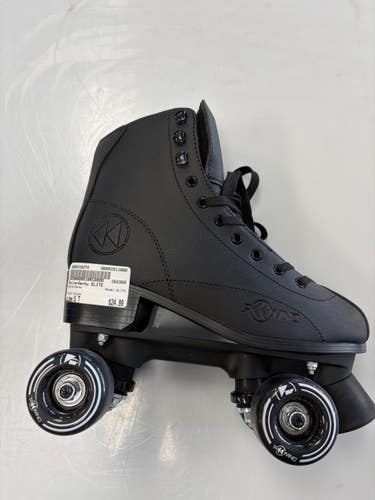 Used RollerDerby ELITE Senior Roller Quad Skates Black Senior 7 11860-S000316274
