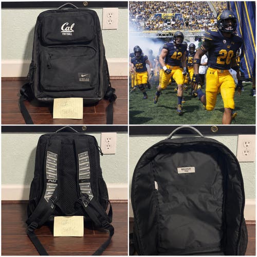 RARE Cal Golden Bears Football Team Issued Nike Utility Speed Backpack