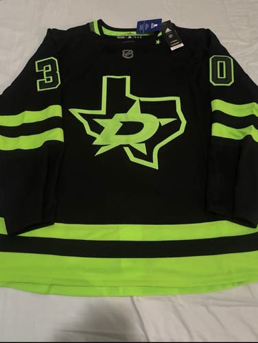 Dallas Stars NHL Ben Bishop Hockey Jersey Adult Large New with Tags