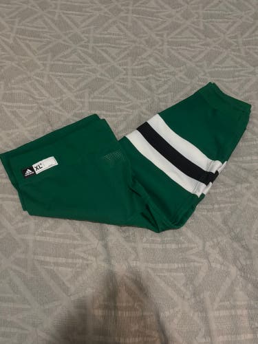 Dallas Stars NHL Pro Stock Ice Hockey Socks Adidas XL+ Green Brand New