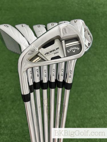 LH Callaway Rogue Pro Iron Set 5-A / True Temper XP 105 Stiff