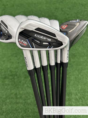 Cobra King LTDx One Length Hybrid Iron Set 5h-G / KBS PGI 75 Regular Graphite