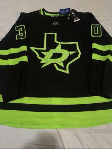 Adidas Dallas Stars NHL Ben Bishop Replica Hockey Jersey, Size: 52 (Adult Large)