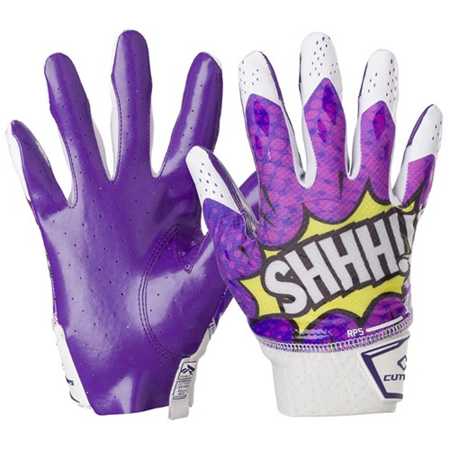 Used Cutters REV PRO 5.0 ADULT FB Gloves Purple And White 2X 11851-S000053037