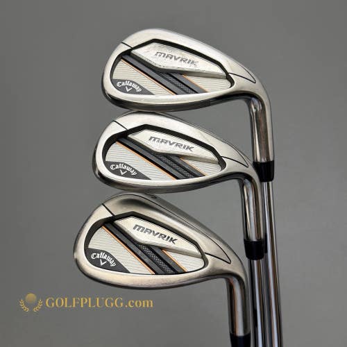 AW, GW, SW Wedge Set- Callaway Mavrik / Steel, Stiff (3419)