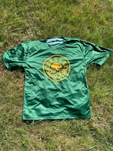 Green XL Oaks Lacrosse Shirt XL