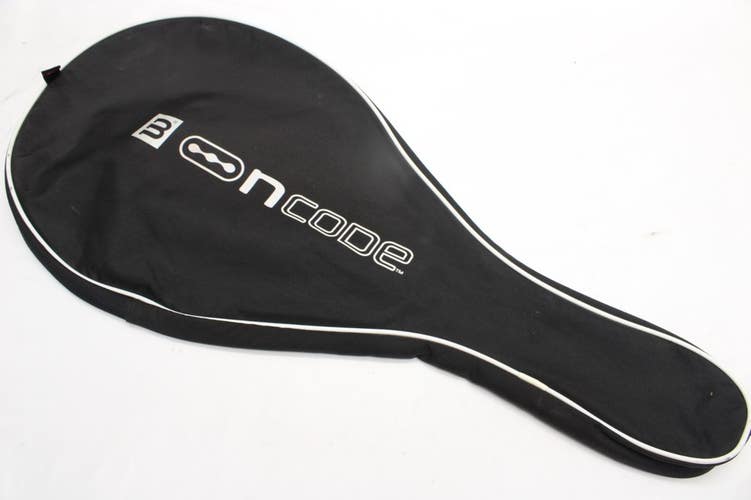 WILSON "NCODE" SINGLE ZIPPERED TENNIS RACQUET COVER WITH STRAP