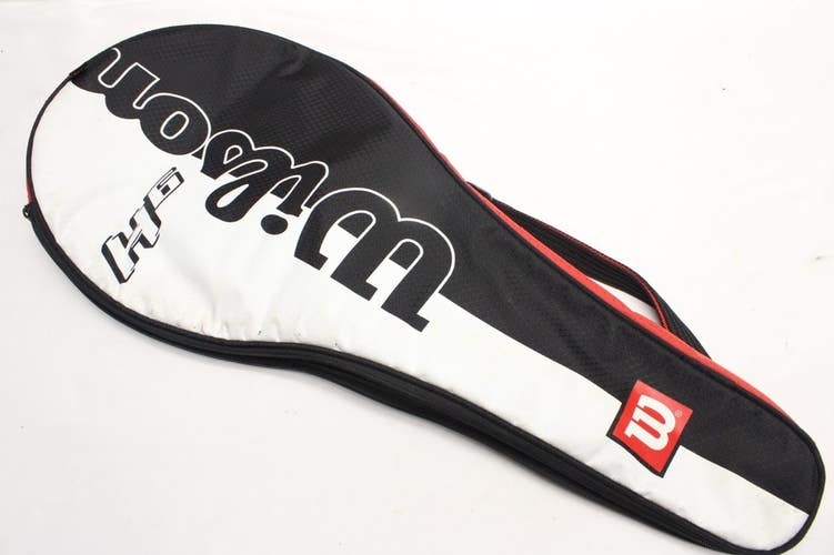 WILSON "HAMMER 6 / H6" SINGLE ZIPPERED TENNIS RACQUET COVER WITH STRAP