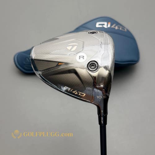 New- 10.5 Driver- Taylormade Qi4D w/ Headcover / Reax, Regular (3541)